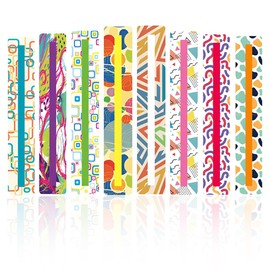 LONZIKP Pack of 8 Coloured Reading Stencils for Dyslexia Reading Tool for Children and Adults Dyslexia Aid to Improve Focus