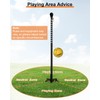 Garbuildman Tetherball Set with Rope for Outdoor Backyard, Adjustable Tether