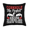 Cornhole Bean Bag Sack Toss Game Beer Cornhole Throw Pillow