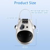 ZHjuju Cable Lock, 3digit Combination Lock Retractable Cable Lock Travel