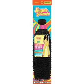 Sugar Punch 100% Unprocessed Remi Human Hair - Bohemian 20" (NATURAL BLACK)