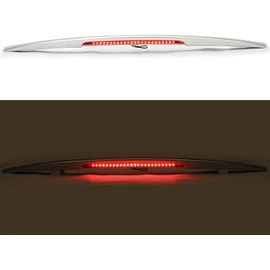 KUAFU Rear Spoiler Wing Compatible with 2016-2023 Nissan Maxima Factory Style Glossy Silver Trunk Wing Lip W/ 3rd Brake Light