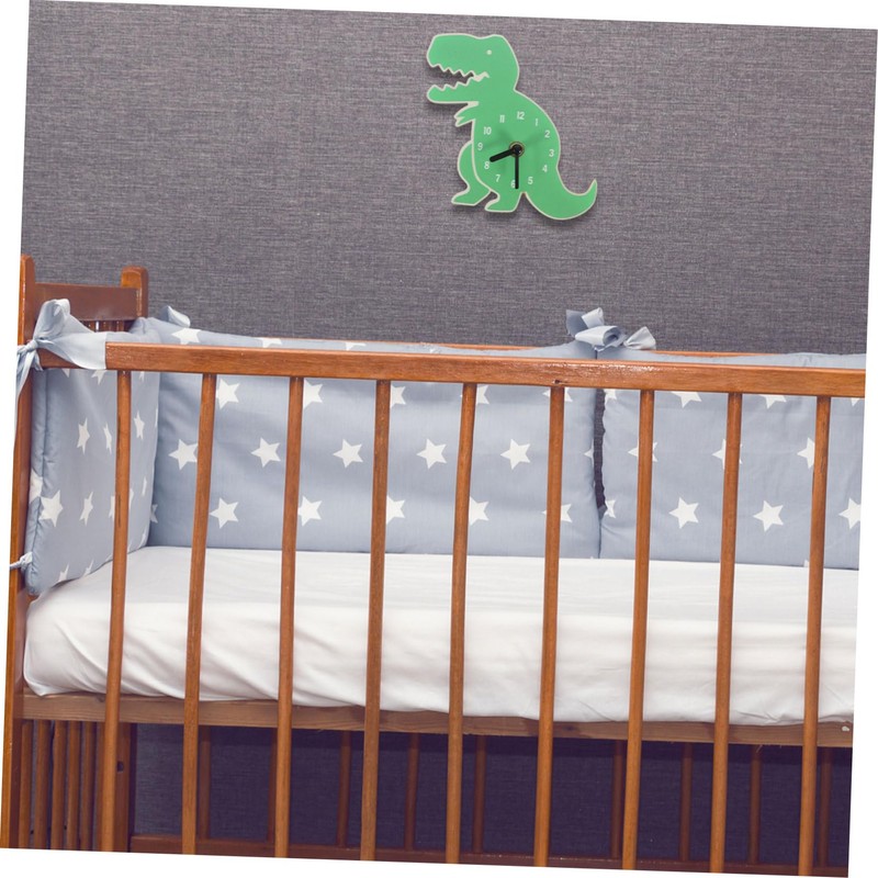Zerodeko Dinosaur Wall Clock Silent Mini Cartoon Clock for Room