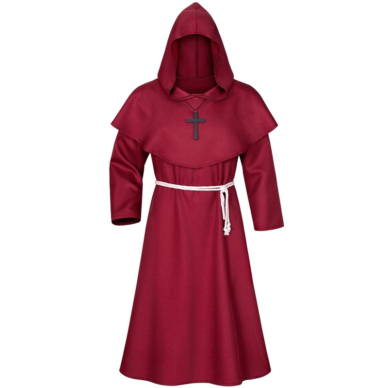 TOKYO REVENGERS Medieval Renaissance Monk Friar Priest Wizard Cloak Hooded