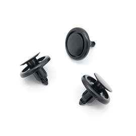 VVO Fasteners- Black Plastic Underbody Shields & Insulation Panel Fastener Clips for Peugeot 107, 108, (Pack of 10)