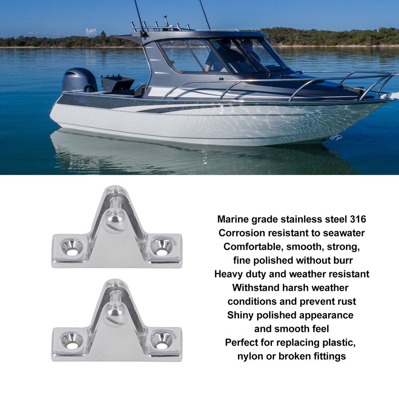4Pcs Deck Hinge for Boat 316 Stainless Steel Top Mounting
