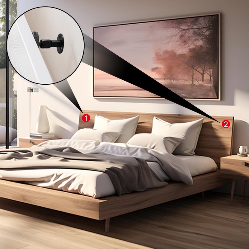 Teokantz Pack of 8 Wall Spacers, Adjustable Bed Frame, Anti-Shake