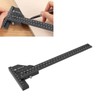 Multifunction Woodworking Ruler Aluminum Alloy T Shaped Black Measuring Marking