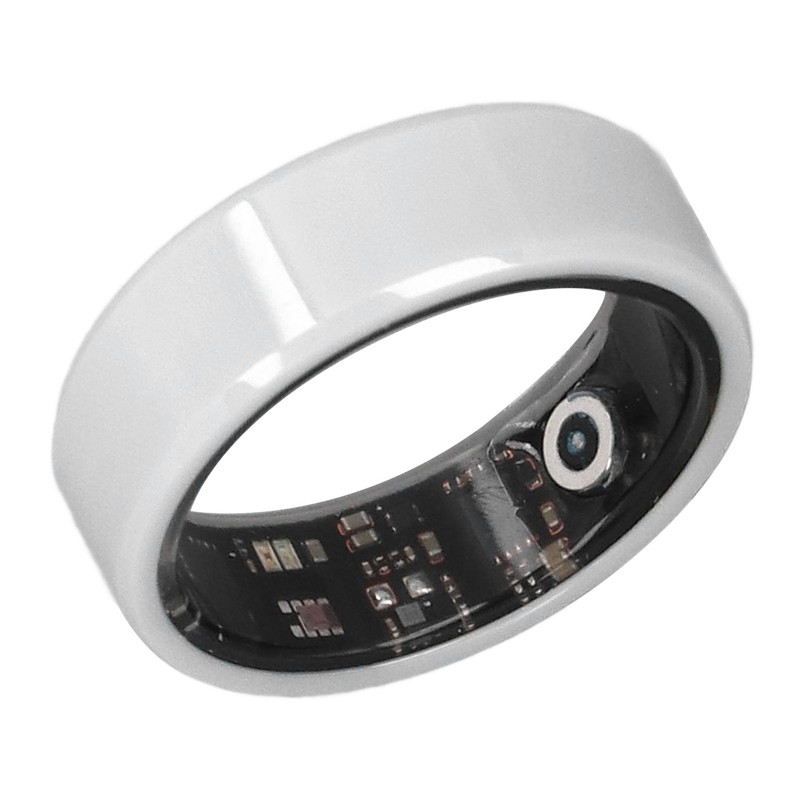 Smart Ring White IP68 Waterproof BT Pedometer Sleep Monitoring Rechargeable