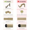 Mayrhyme Antique Bronze Bay Window Curtain Rods with Aluminum End