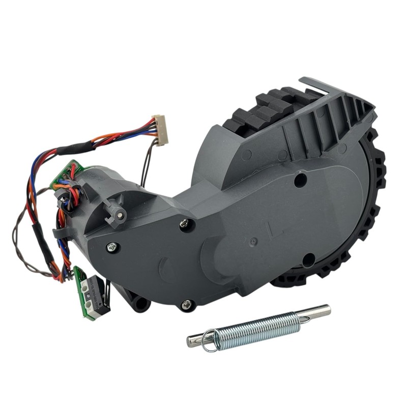 Left Drive Wheel with Preassembled Gearbox Motor, Suspension Spring and