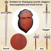 Wooden Sword Wall Mount Sword Plaque Sword Display Wall Mount