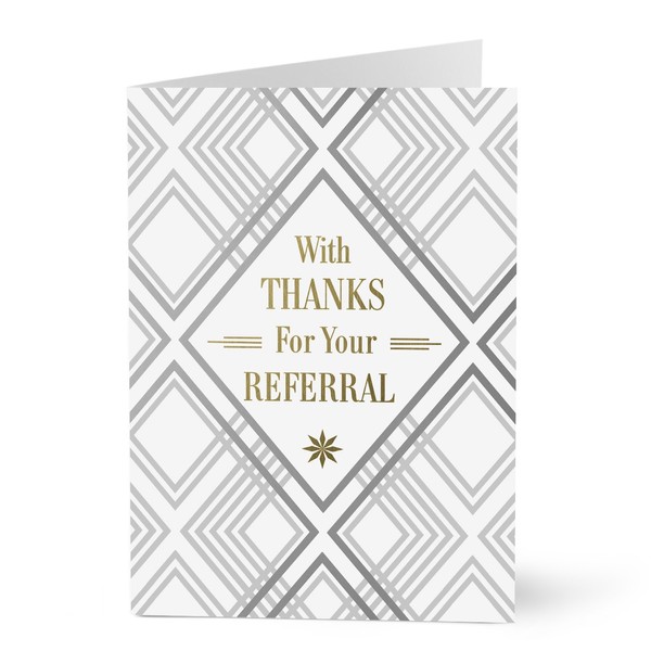 Hallmark Business Thank You Card - Thank You For Your Referral Card (Thanks for Referral) (Pack of 25 Greeting Cards for Business)