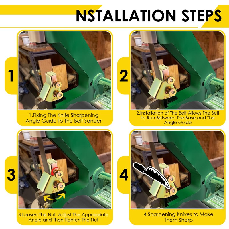 Feekoon Knife Sharpening Angle Guide for 1 x 30 Belt