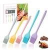 HAUSHOF Silicone Basting Pastry Brush, Heat Resistant Pastry Brush Set,