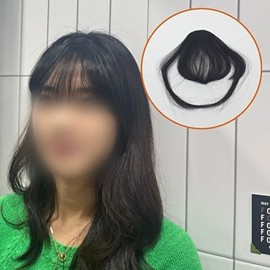 See-through bangs partial wig black bangs wig-WFHYZB5 / 시스루뱅 앞머리 부분가발 블랙 앞머리가발-WFHYZB5