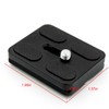2pcs Metal Quick Release Plate with 1/4''-20 Camera Screw, Black