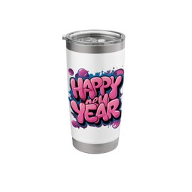 Happy New Year 2025 New Years Eve Stainless Steel Insulated Tumbler