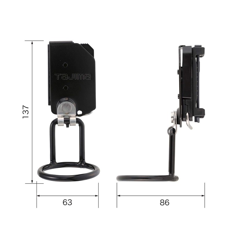 Tajima SFKHI-H1M Safety System, Detachable Tool Holder, High Strength Steel,