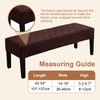 Genina Waterproof Dining Room Bench Covers, Stretch Jacquard Bench Seat