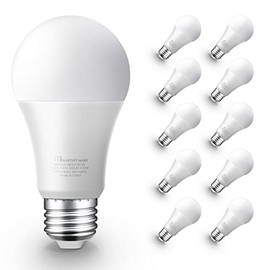 Led Light Bulbs 9.5 Watt [60 Watt Equivalent], A19 - E26 Dimmable, 2700K Soft White, 800 Lumens, Medium Screw Base, Energy Star, UL Listed by Mastery Mart (Pack of 10)