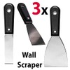 3Pc Filling Scrappers Home Decorating Wallpaper Paint Scraper Flat Set