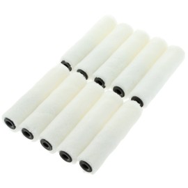 Coral 41739 Paint Mini Roller Cover with a Velour Sleeve Fabric 4 inch 10 Piece Pack Set, White, 4" pcs, Set of 10