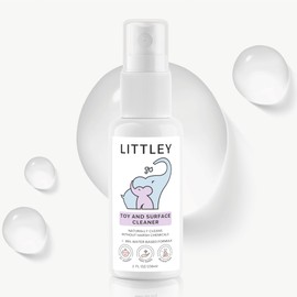 Think Smarter Products Think Smarter Products Littley Toy & Surface Cleaner with Hypochlorous Acid, Fragrance-Free, Made Without Ammonia, Bleach, Phosphates, Phthalates, or Dyes, 2oz Travel-Size Spray Bottle