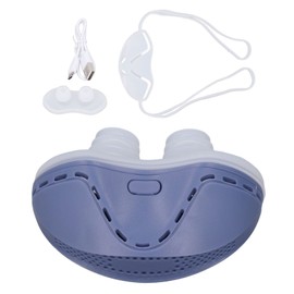 Electric Prevent Snoring Device Easy Breathing Improve Sleep Quality Ergonomic Snoring Solution Device Blue