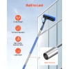 12FT Extendable Handle Solar Panel Cleaning Pole Kit 65.6FT Water