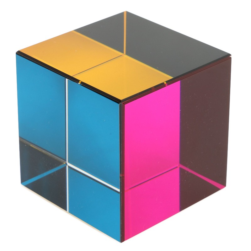 Color Cube Optical 6 Sides Cube Optical Cube Prism for