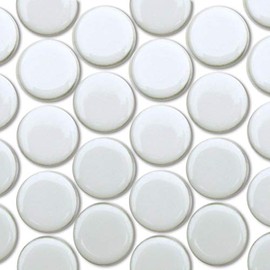 Mosaic Tile 19mm Round White
