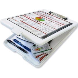 Medical Basics Premium Nursing Storage Clipboard with Quick Medical Reference Sheet - Clipbo...