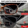 SIPHEW Photochromic Sunglasses for Men Slim Round Frame UV400 Lenses