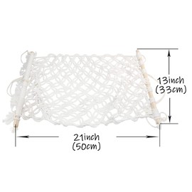 Uenede 1Set Cotton Material Hanging Fruit Hammock and a Net Rope for Hanging Bananas with 2 Hooks Vegetable Net Bag Can be Installed Under The Cabinet to Save Space