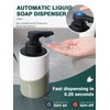 Bosilunlife Automatic Liquid Soap Dispenser Bathroom, Ceramic Soap Dispenser Touchless