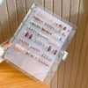 Nail art album-style transparent tip zero-point display book bar frame / 네일아트 앨범형 투명 팁 영점 전시 북 바 액자