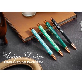 INNObeta Dog Dad Gifts for Men, Ballpoint Pen Set of 4, Funny Gifts for Dog Dad in Birthday, Christmas - Best Dog Dad Ever