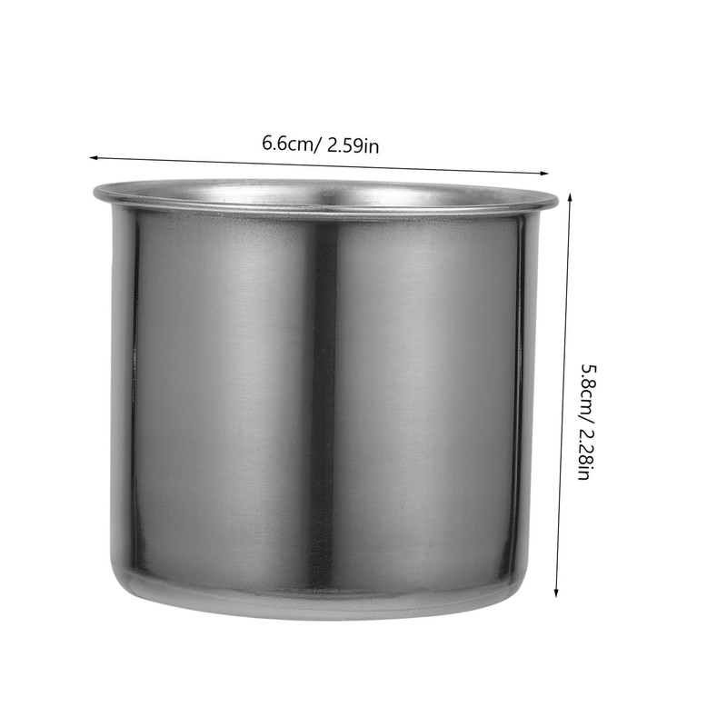 KICHOUSE 150ml Rice Measuring Cup Stainless Steel No Scale Easy