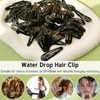 50 Pack Black Metal Snap Hair Clips for Women –
