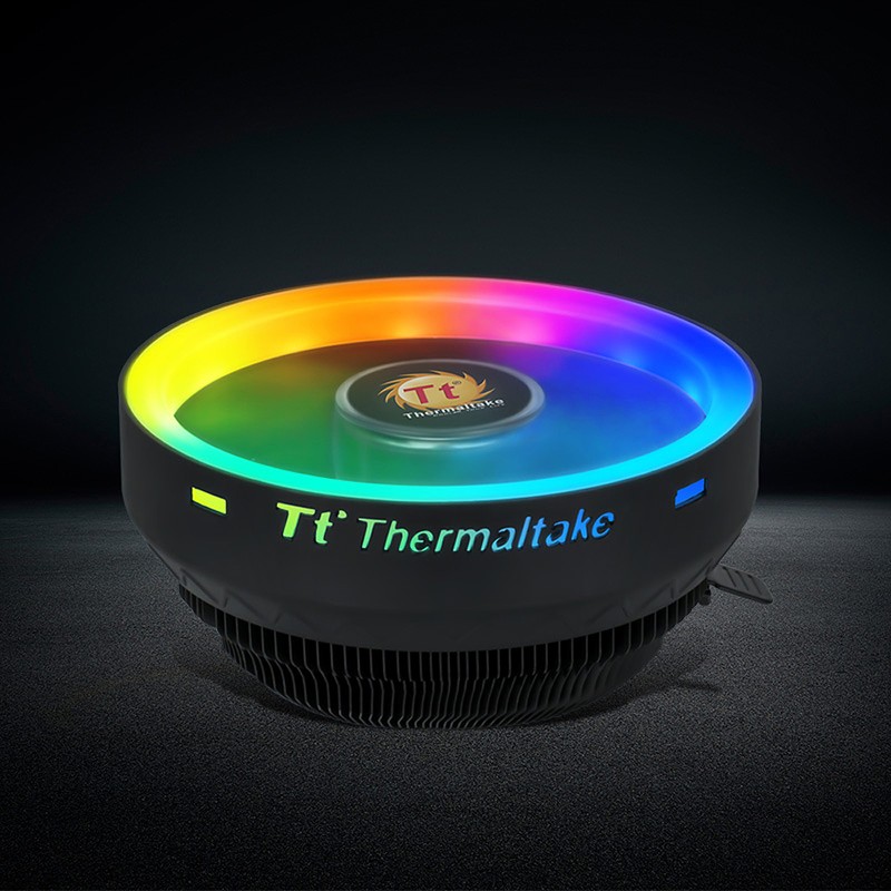 [通拓商品]Thermaltake RGB CPU Air Cooler Push Configuration/Hydraulic Bearing/Aluminium Fin/Quite Operation