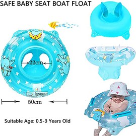 Baby Swimming Ring, Baby Swimming Ring, Toddler Swimming Aid with Swimming Seat, Swimming Ring for Toddlers from 6 Months to 48 Months, Swimming Learning Aid for Girls and Boys