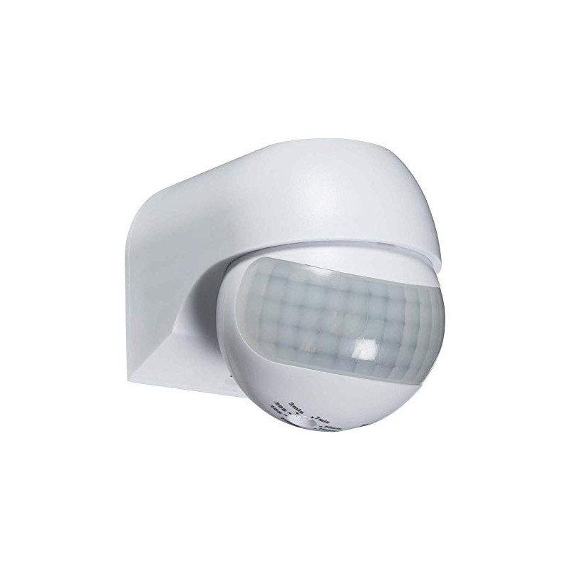 Knightsbridge IP44 180° Mini PIR Sensor, White, Height – 70
