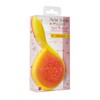 Michel Mercier Ultimate Girlie Detangling Brush for Fine Hair, Yellow Handle/Pink Bristles