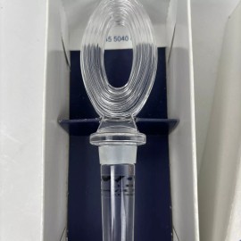 TOWLE 24% Lead Crystal Oval Stopper Wine Liquor Glass Cork Austria