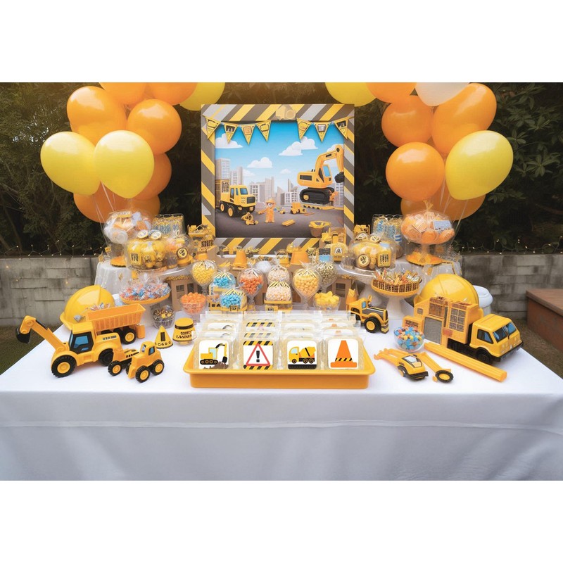 Construction Theme Cookies Individually Wrapped 24 Pack | Bulldozer Excavator