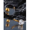 OUFER 14G Titanium Belly Button Bar 16mm Gold Belly Button