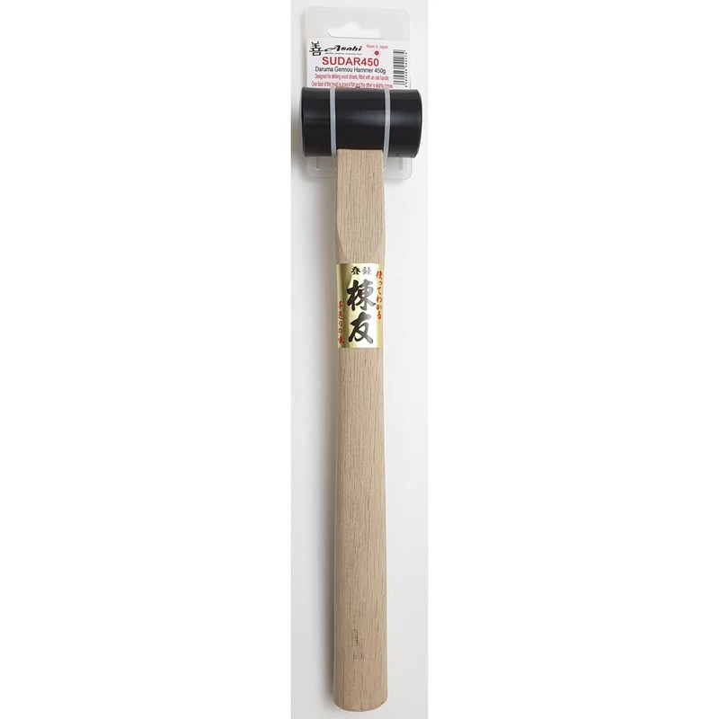 SUDAR450 Asahi 450g Japanese Daruma Gennou Hammer for Wood Carving