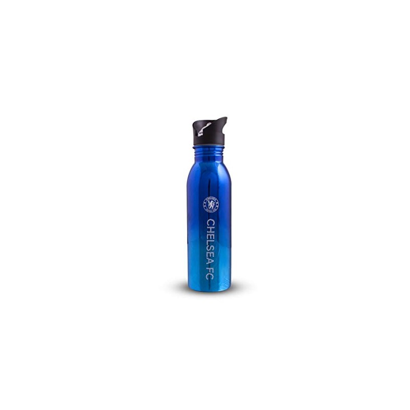 Chelsea F.C. 700ml Stainless Steel UV coated Sports Bottle, blue