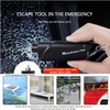 QUZOC Seatbelt Cutter and Window Breaker 3-in-1 Emergency Keychain Car